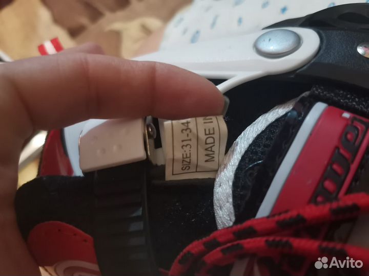 Коньки детские раздвижные размер 31-34