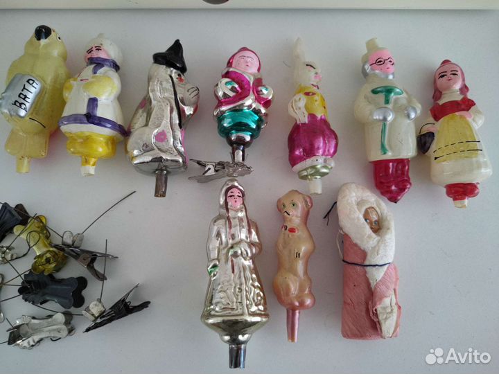 Елочные игрушки СССР на прищепке