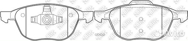 Колодки тормозные ford focus II 04/III 10/MAZ