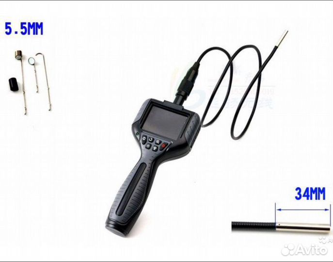 Эндоскоп в кейсе с комплектом насадок