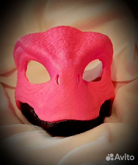 Маска Велоцираптор pink