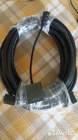 10 метров VGA-VGA кабель + переходник vga-hdmi