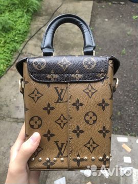 Сумка женская Louis Vuitton Camera Box, коричневая