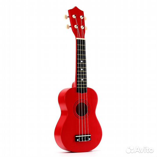 Укулеле Красная Новая (Дерево)