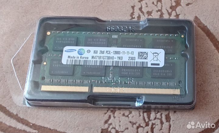 Оперативная память SO-dimm DDR3L 8Gb новая