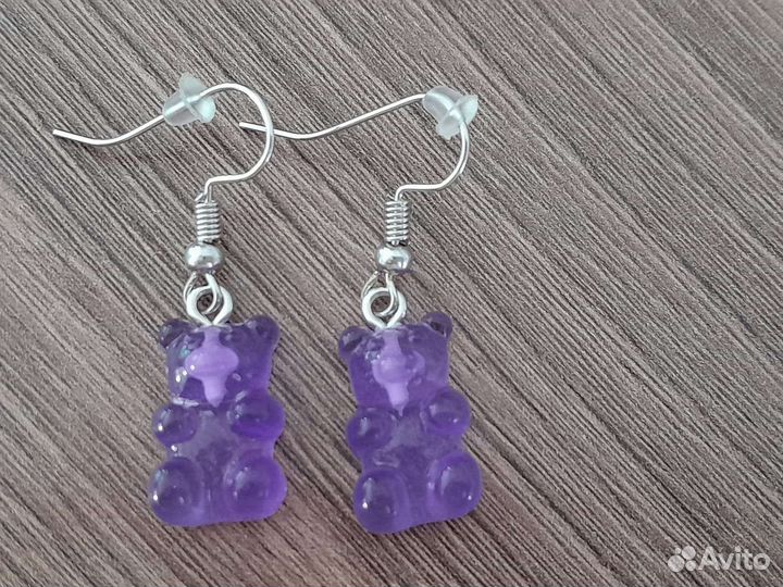 Серёжки медведи