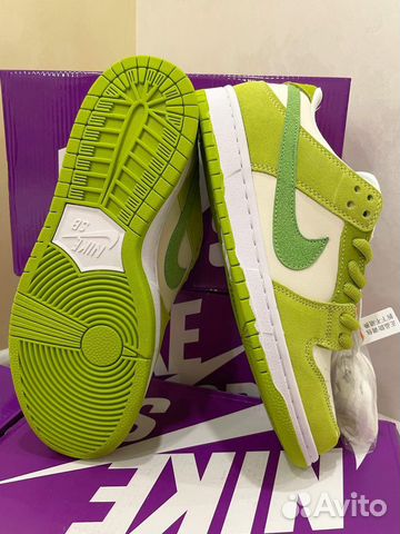 Кроссовки Nike SB dunk low apple green