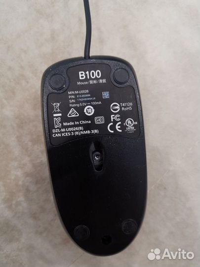 Мышь компьютерная Logitech b100