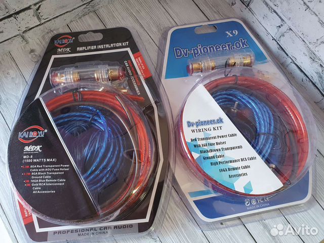 Набор кабелей для усилителя сабвуфера