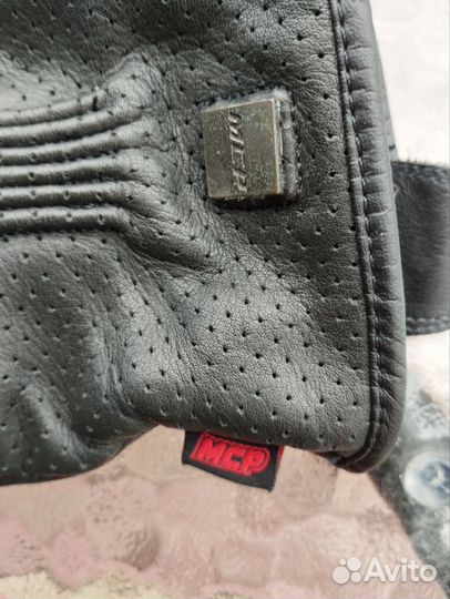 Мотоперчатки кожаные мужские