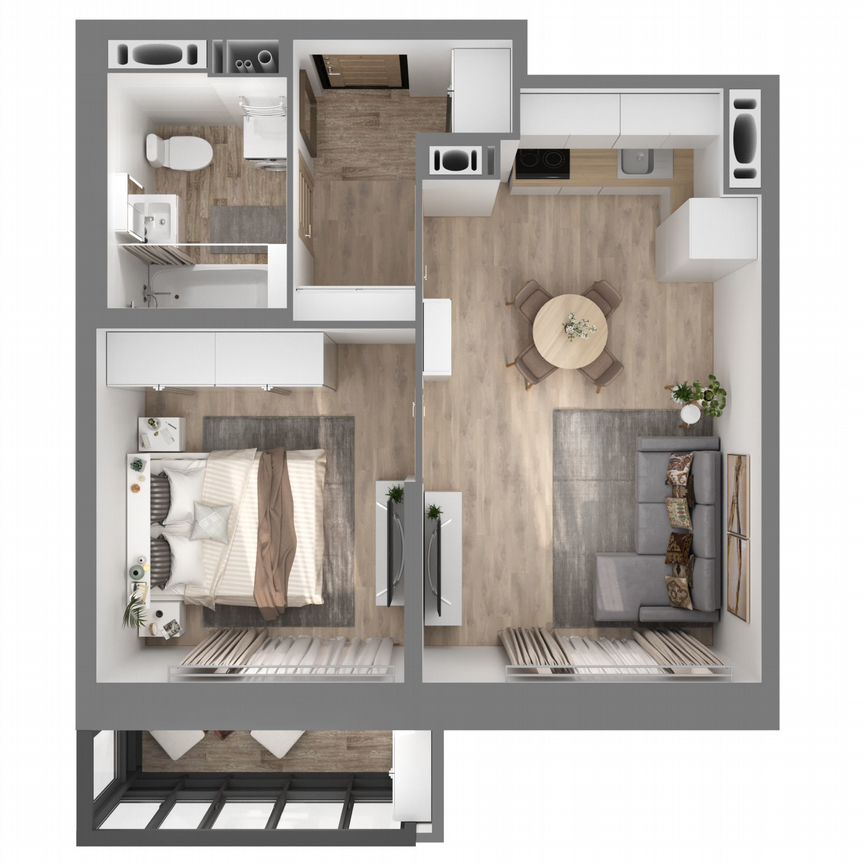 1-к. квартира, 39,9 м², 22/23 эт.