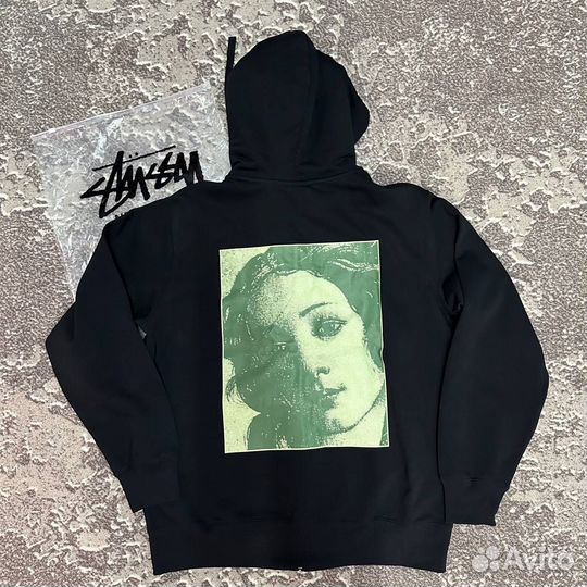 Зип Худи Stussy black Оригинал