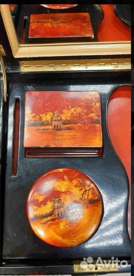 Дамский набор шкатулка папье-маше Китай