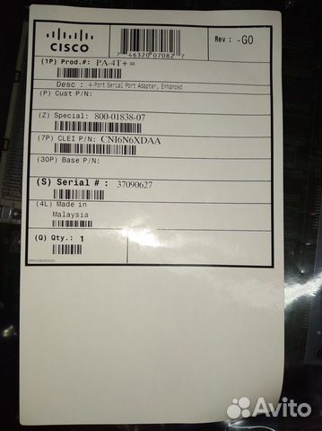 Cisco PA-4T+ Новый