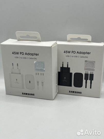 Зарядное устройство блок+кабель Samsung 45W PD Ada