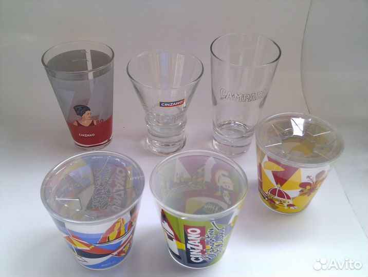 Бокалы и стаканы пивные и алкогольные