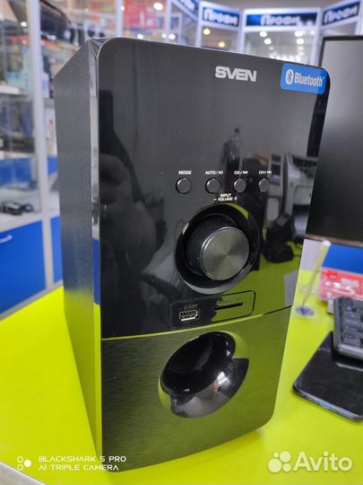 Колонки sven MS-2050 2.1, 55 Вт, мдф, Bluetooth, S