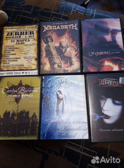 Концерты/видео музыка на DVD metal