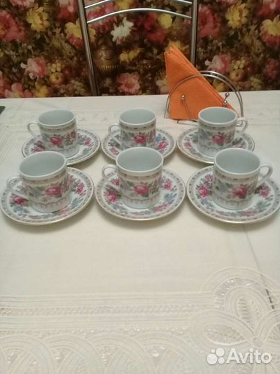 Сервиз кофейный фарфор СССР