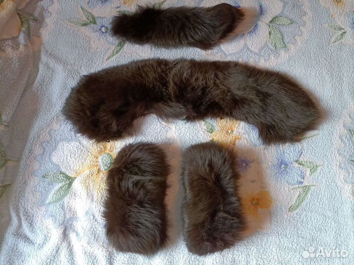 Меховой воротник песец