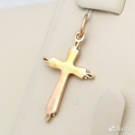 Крест / 2,00г / Золото585 / бриллианты