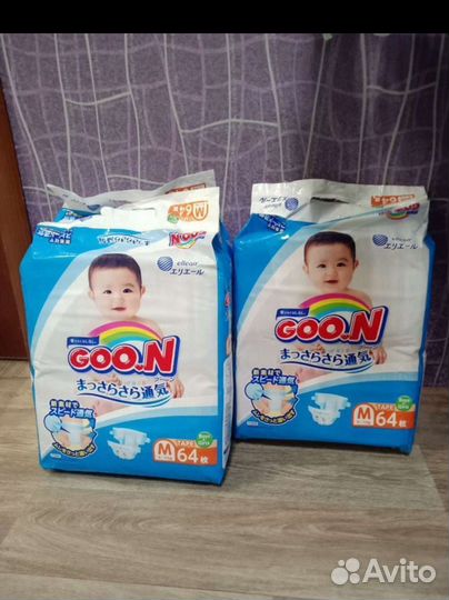 Подгузники Goon M(6-11кг) 64шт