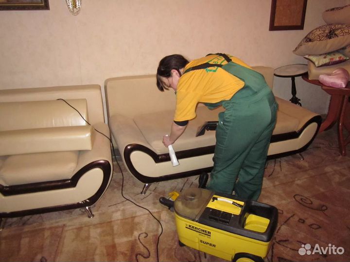 Уборка квартир, домов. Моем окна. Химчистка мебели