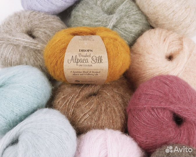 Пряжа Drops Brushed Alpaca Silk