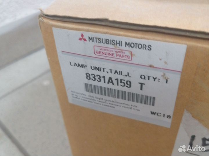Фонарь задний левый mitsubishi pajero sport2 ориги