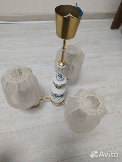 Люстра польская 1960 годов антиквариат