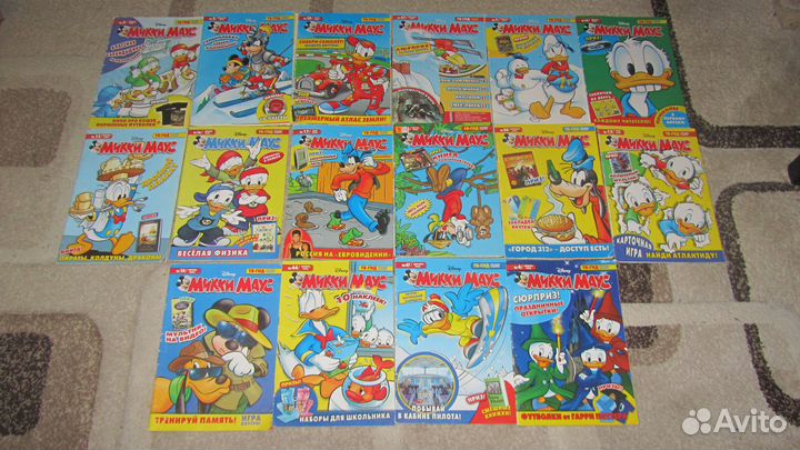 Комикс Микки Маус много разные