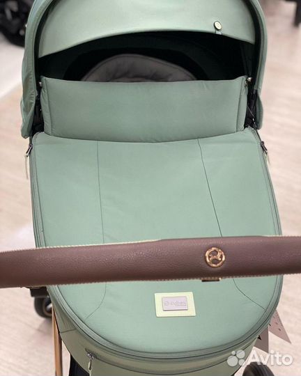 Новая Коляска 2в1 Cybex Priam Gold Leaf Green