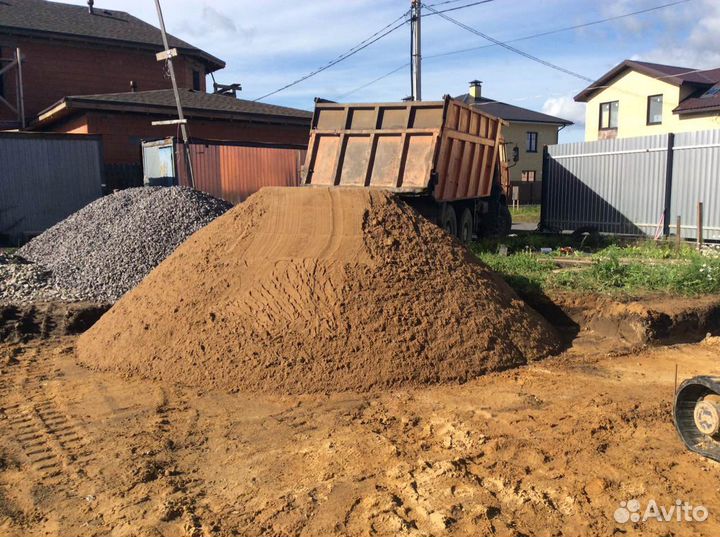 Щебень Песок Гпс Бутовый камень Мура Отсев Окол