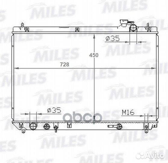Радиатор (паяный) lexus RX300 3.0 A/T 97-03