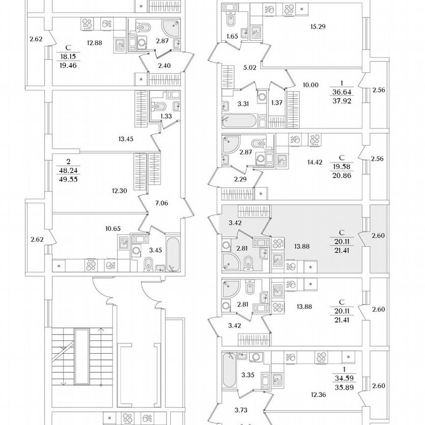 Квартира-студия, 21,4 м², 7/9 эт.