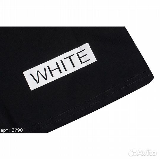 Футболка off white Чёрная М