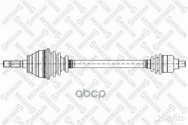 158 1016-SX привод передний 713mm, 22077 Renau