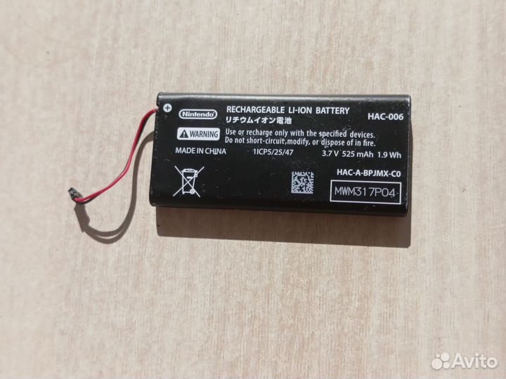 Аккумулятор для joy con оригинальный
