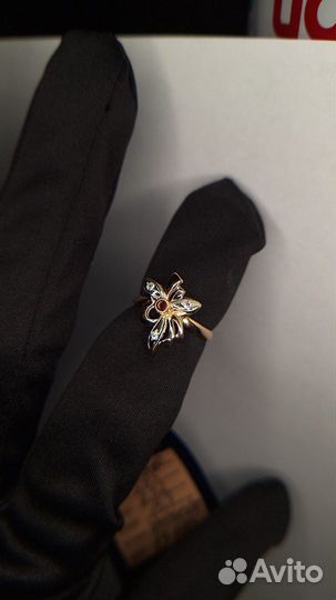 Золотое кольцо женское 585