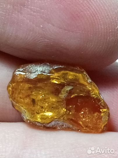 Янтарь с маленьким насекомым