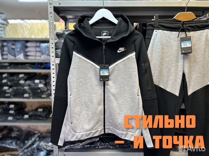 Костюм Nike Tech Fleece Черно-серый