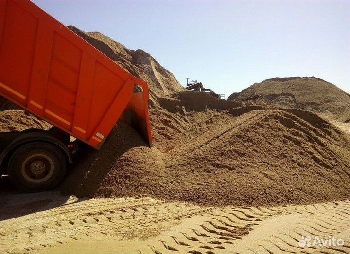 Мытый строительный песок для бетона