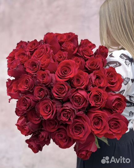 Букет из роз. Большая охапка