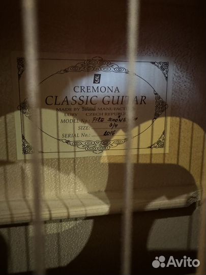 Гитара Cremona classic guitar 3/4