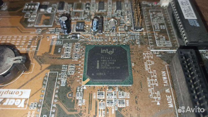 Материнка Chaintech, Intel Celeron 433, dimm RAM