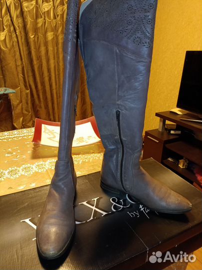 Сапоги ботфорты женские 38