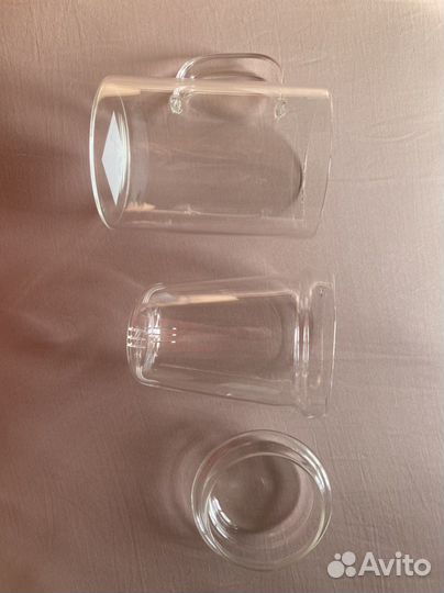 Кружка с заварочной колбой и крышкой