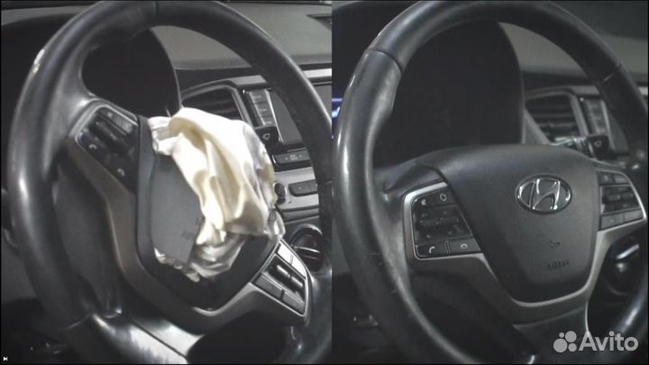 Подушка безопасности на Hyundai Solaris 2