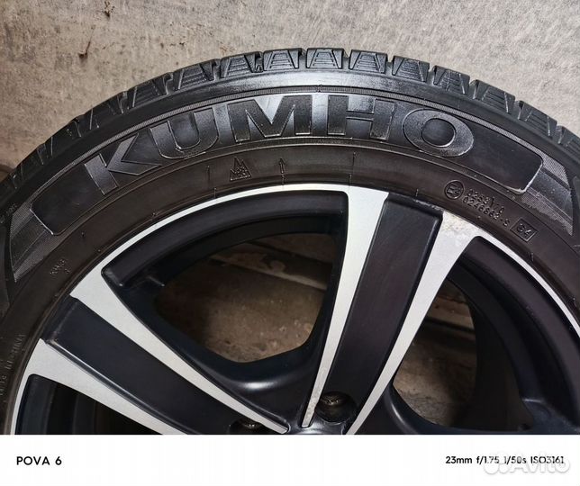 Литые диски r16 5x114 3 kia с зимней резиной б/у