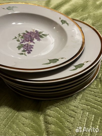 Тарелка СССР Дулево Сирень